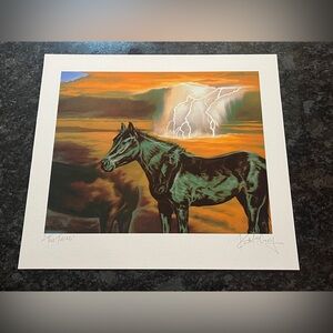 Stormy Horse Art Print